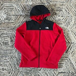 *3 for $60* The North Face fleece zip down hoodie, youth XL 18/20